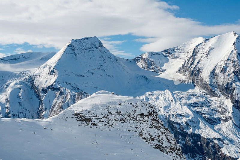 Hohe Tauern, Gro?glockner，欧洲奥地利，冬季